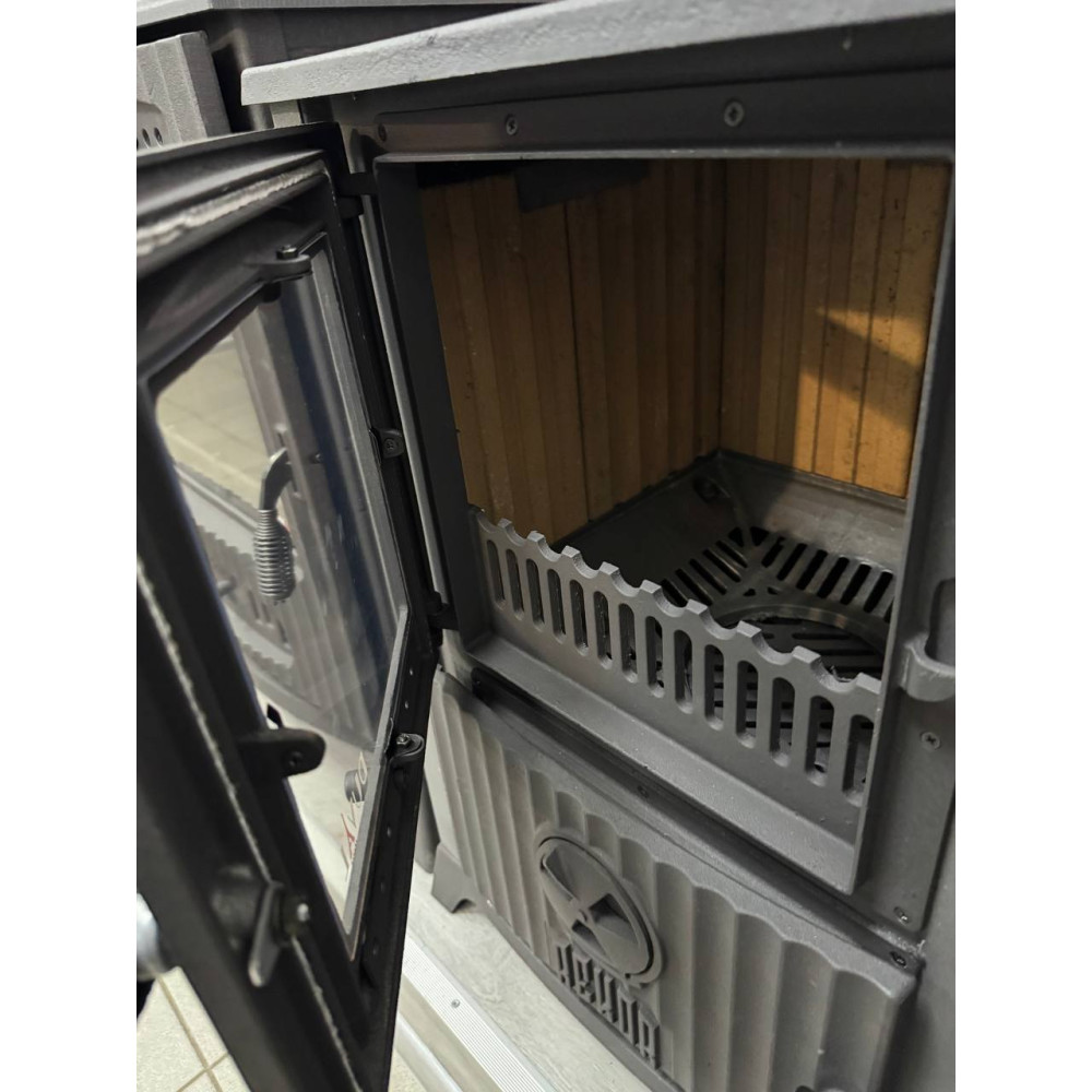 Піч камін 12 кВт, буржуйка Duval REK-5540 Vezuv
