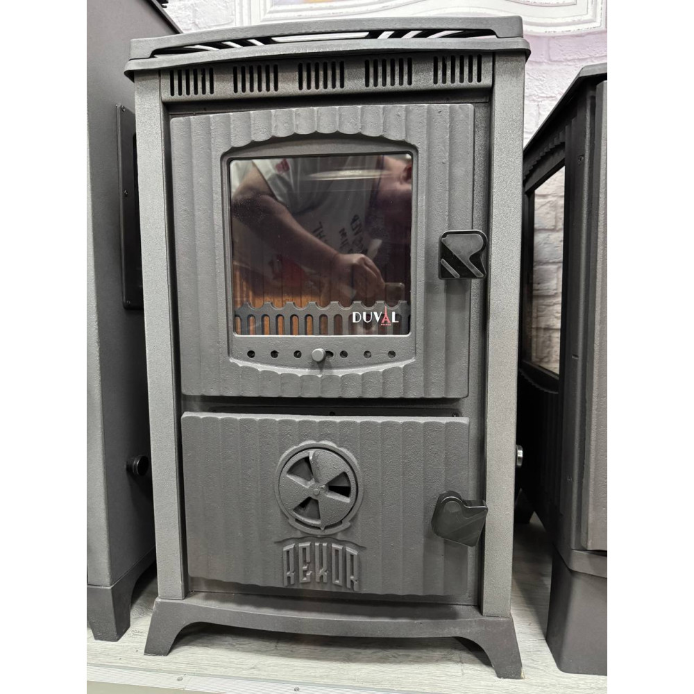 Піч камін 10 кВт, буржуйка Duval REM-5510 Asia