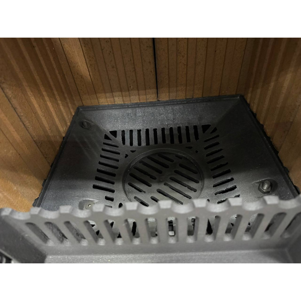 Піч камін 10 кВт, буржуйка Duval REM-5530 Oreo