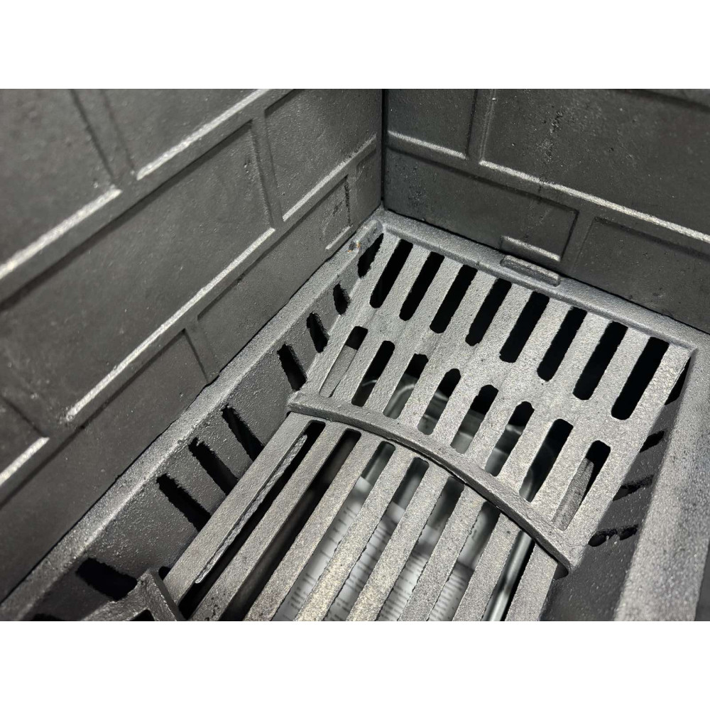 Піч камін 6 кВт, буржуйка DUVAL EK-4012 Black з футерованою топкою