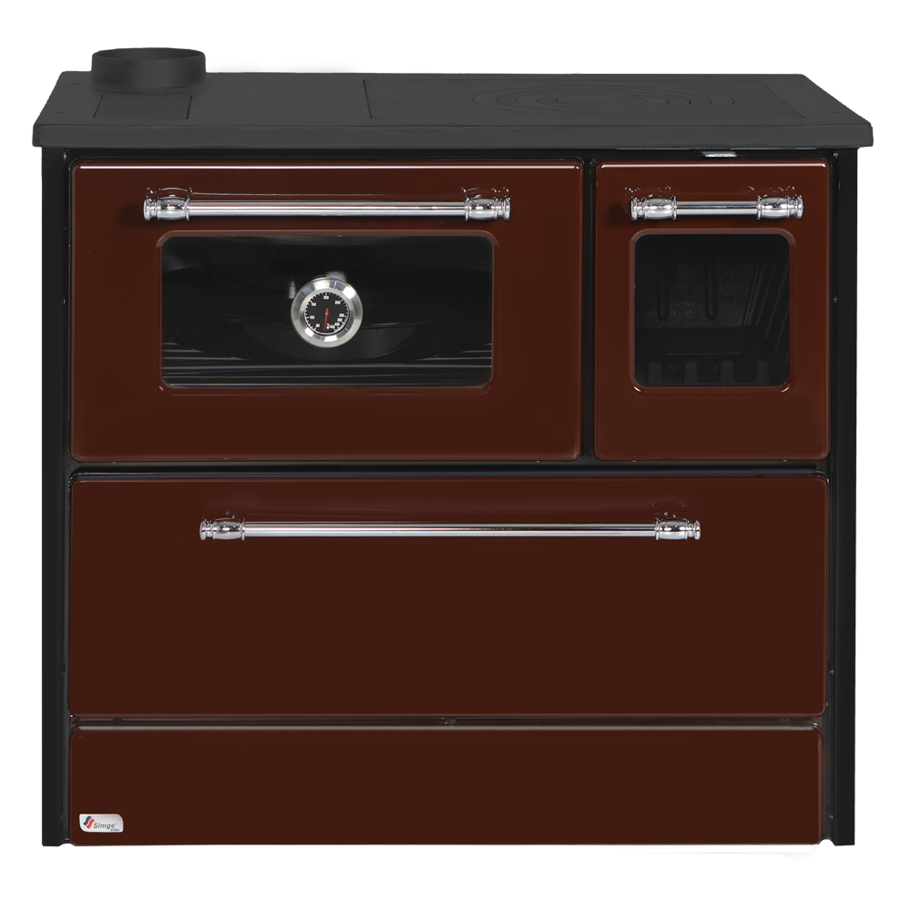 Піч камін 9 кВт, буржуйка Duval EK-4040 з плитою та духовкою
