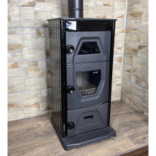 Піч камін 6,5 кВт, буржуйка Duval EK-5111BL