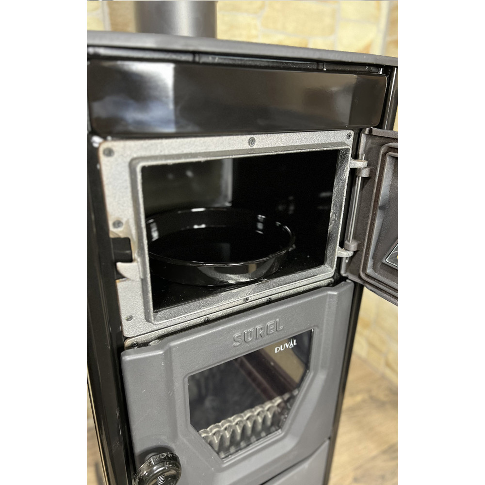 Піч камін 6,5 кВт, буржуйка Duval EK-5111BL