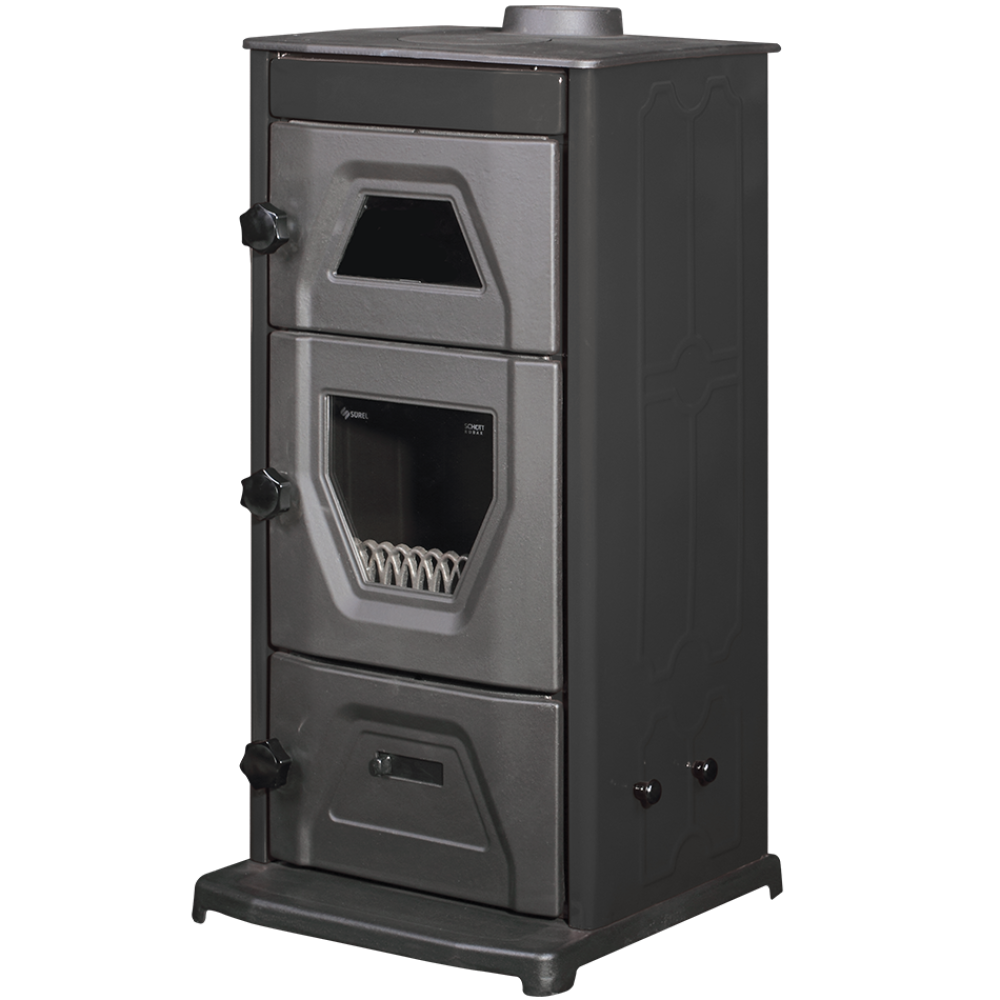 Піч камін 6,5 кВт, буржуйка Duval EK-5111BL
