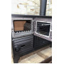 Піч камін 6 кВт, буржуйка Duval EK-5237BL (BLACK EDITION)