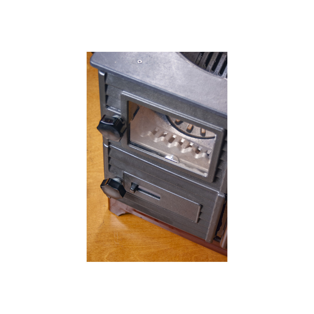 Піч камін 6 кВт, буржуйка Duval EK-5237BL (BLACK EDITION)