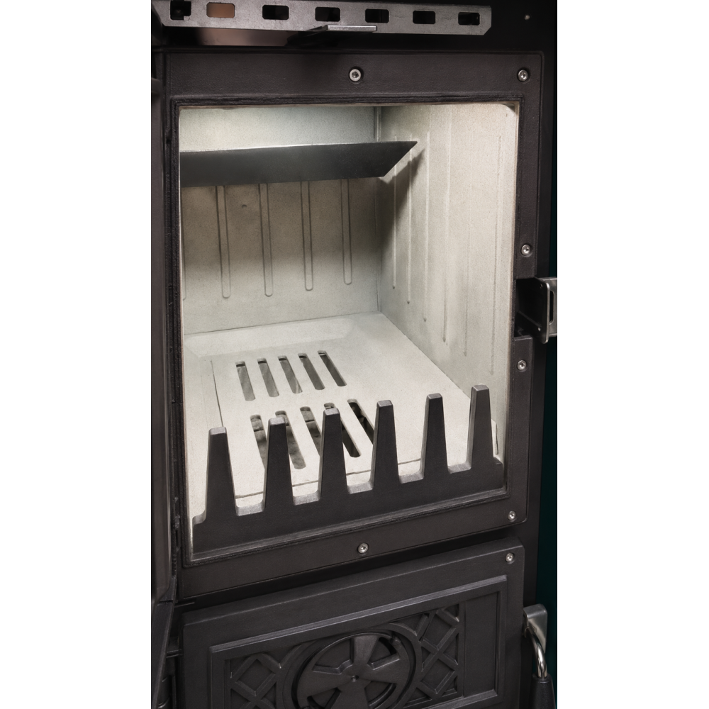Піч камін 7 кВт, буржуйка Duval EM-220F з варильною плитою