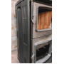 Піч камін 7кВт, буржуйка Duval EM-5150BL (BLACK EDITION) зі склом