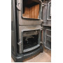 Піч камін 7кВт, буржуйка Duval EM-5150BL (BLACK EDITION) зі склом