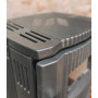 Піч камін 7кВт, буржуйка Duval EM-5150BL (BLACK EDITION) зі склом