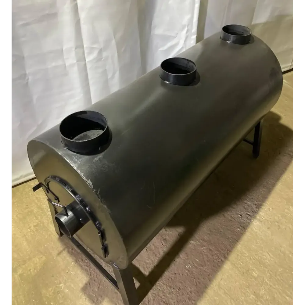 Піч теплогенератор з обдувом POLTAVKA Turbo 1400 м3. Топка 6 мм