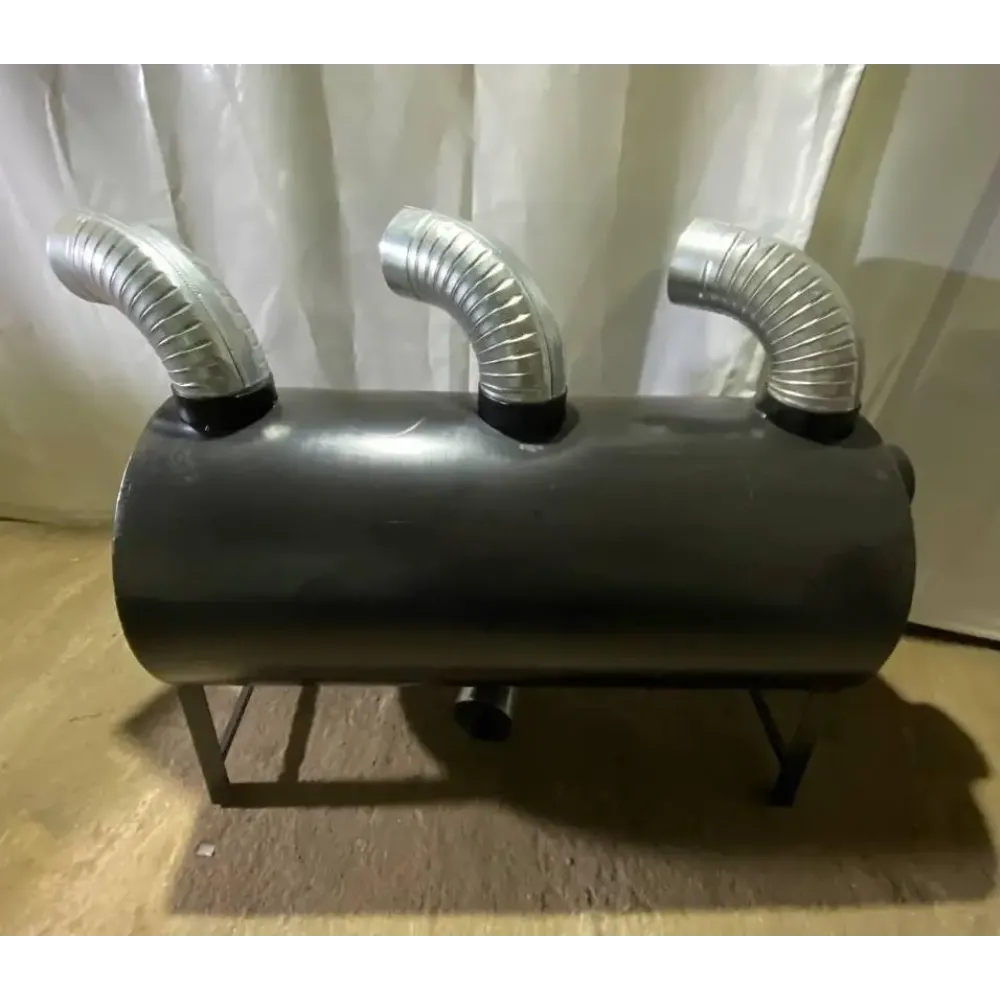 Піч теплогенератор з обдувом POLTAVKA Turbo 1400 м3. Топка 6 мм