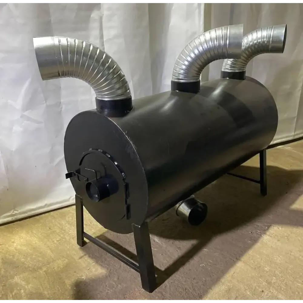 Піч теплогенератор з обдувом POLTAVKA Turbo 1400 м3. Топка 6 мм