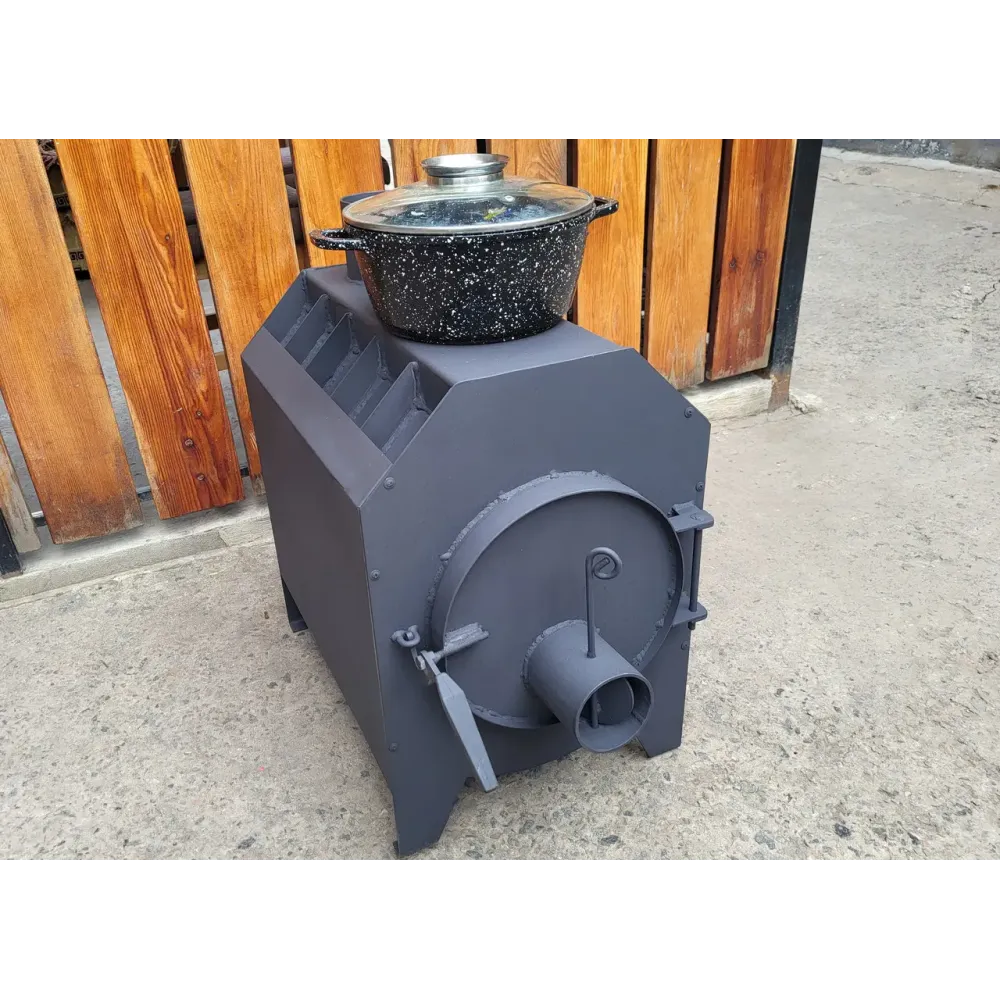 Піч буржуйка Vulkan Topka 120 м3 4 мм з варильною поверхнею