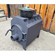 Піч буржуйка Vulkan Topka 120 м3 4 мм з варильною поверхнею