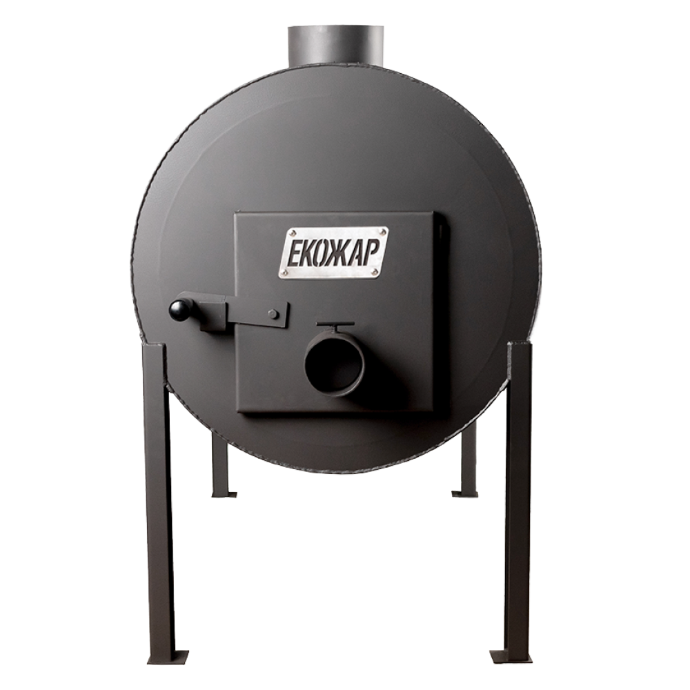 Піч теплогенератор Брест 1000 м3. 9 мм. З вбудованим вентилятором