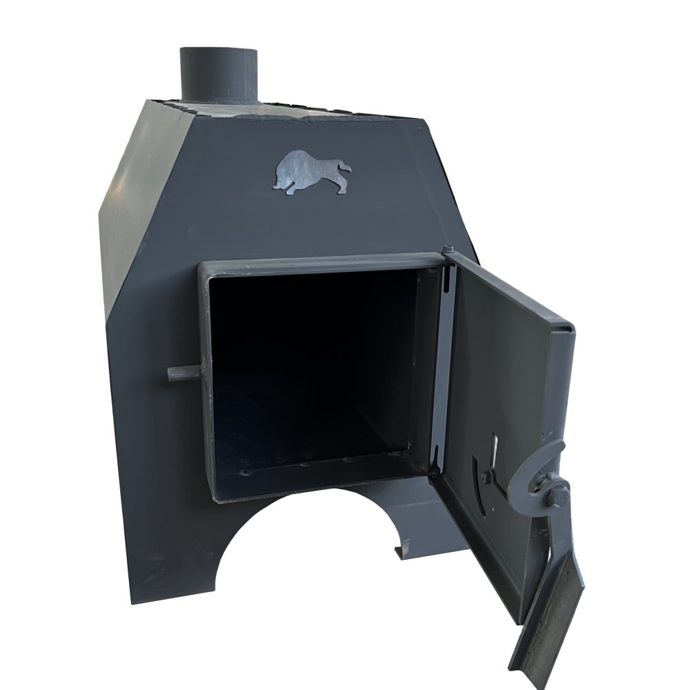 Піч буржуйка Zubr 120 м3 з варильною поверхнею