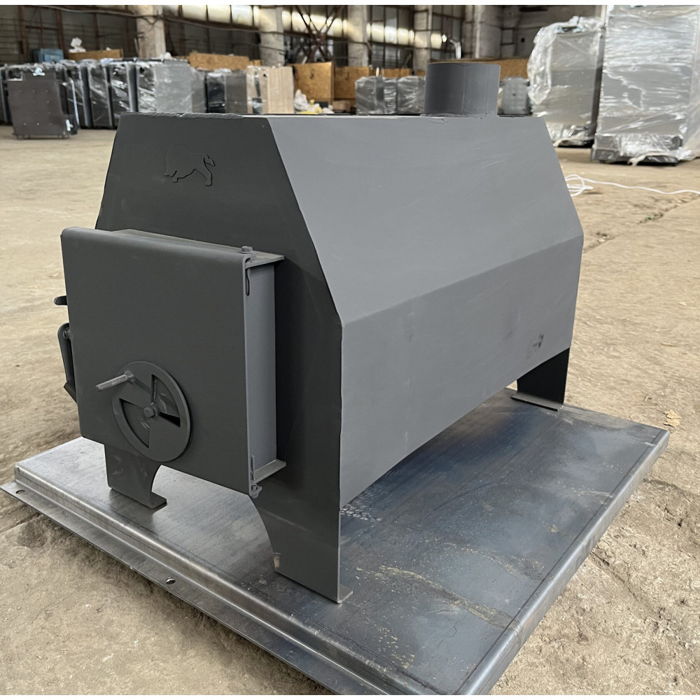 Піч буржуйка Zubr 120 м3 з варильною поверхнею