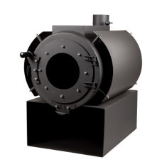 Піч камін DS Classic Plita 200 м3 (сіра) з варильною поверхнею