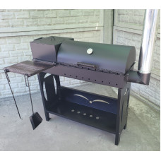 Мангал барбекю Vulkan Fox 4 мм, з пічкою та коптильнею