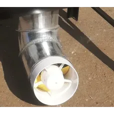 Комплект для печі Poltavka - вентилятор та коліно 150 мм