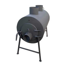 Піч буржуйка Vulkan Turbo 300 м3 4мм, з обдуванням