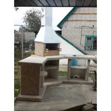 Камін барбекю кутовий Престиж Теракот