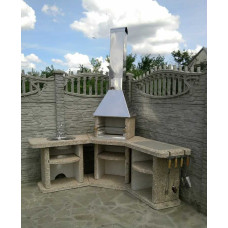 Камін барбекю кутовий Престиж Граніт