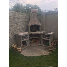 Камін барбекю кутовий Гранд Терракот 00