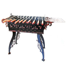 Мангал Кований "Еліт" сталь 3 мм на 10 шампурів