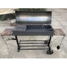 Мангал VULKAN KASKAD 100 см із кришкою барбекю, 5 мм