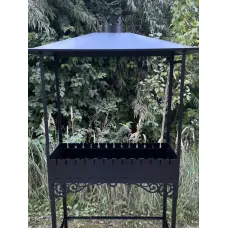 Мангал стаціонарний з дахом "Бюджет"