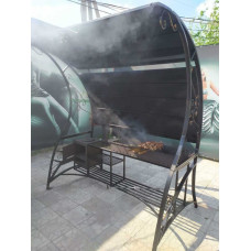 Мангал стаціонарний з дахом Vulkan BIGER