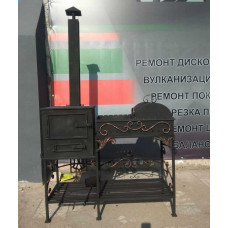 Мангал з піччю під казан Vulkan TRS 3 мм