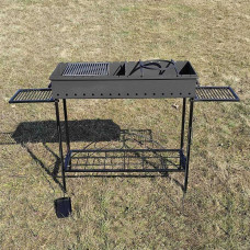 Мангал на 16 шампурів Vulkan STAL 1 m 3 мм