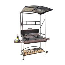 Мангал барбекю з дахом Vulkan KLAD 5мм