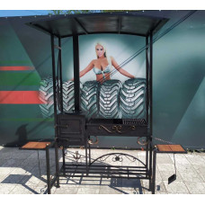 Мангал з дахом та піччю під казан Vulkan MAGNUM