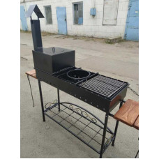 Мангал зі знімною піччю для казану Vulkan KLM 100 см 