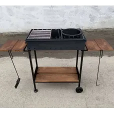 Мангал Vulkan Wood MP65 см, 3 мм, зі столиками