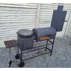 Мангал барбекю VULKAN PROFI з коптильнею, 5 мм