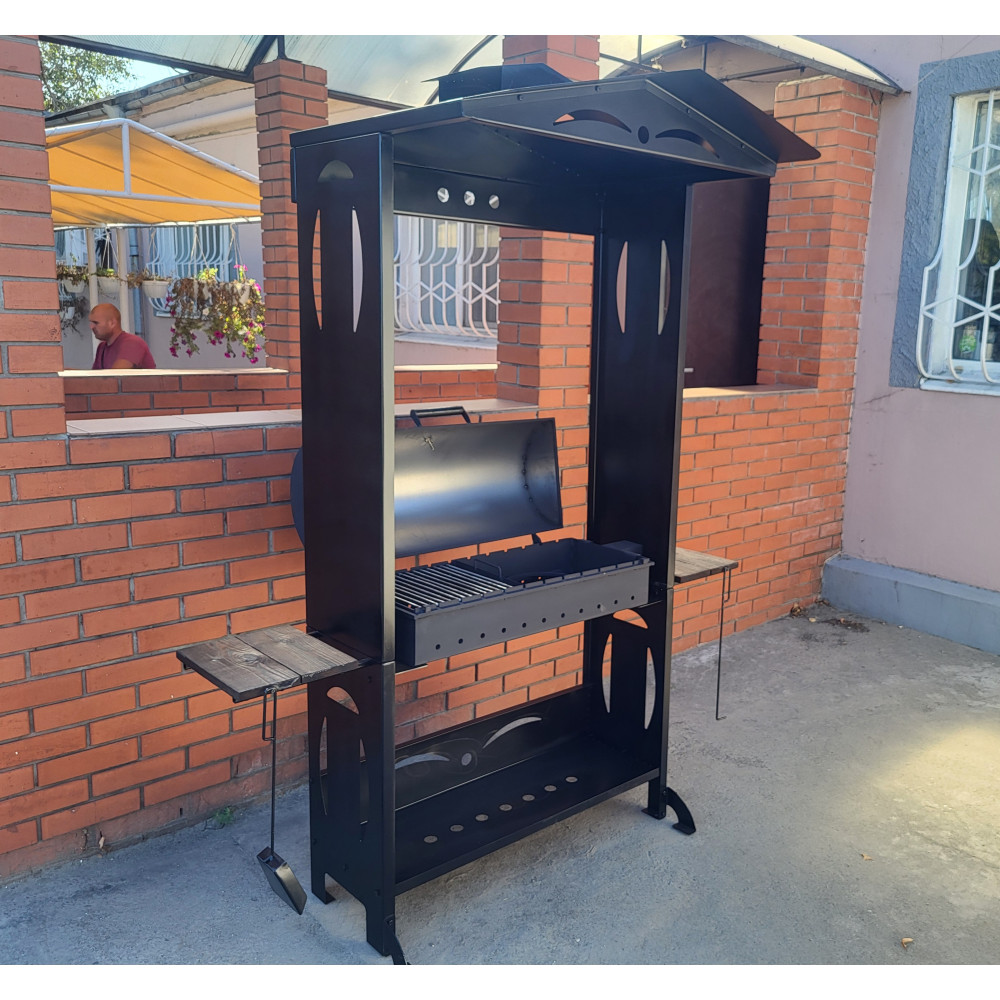 Мангал з кришою Vulkan Roof Eco 80 см 4 мм