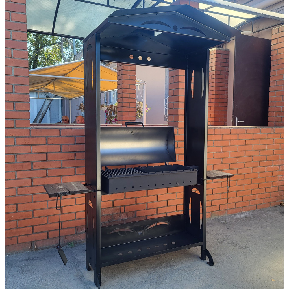 Мангал з кришою Vulkan Roof Eco 80 см 4 мм