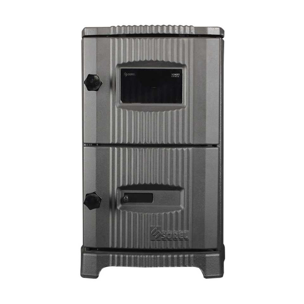 Печь буржуйка Duval EM-5150BL (BLACK EDITION) со стеклом