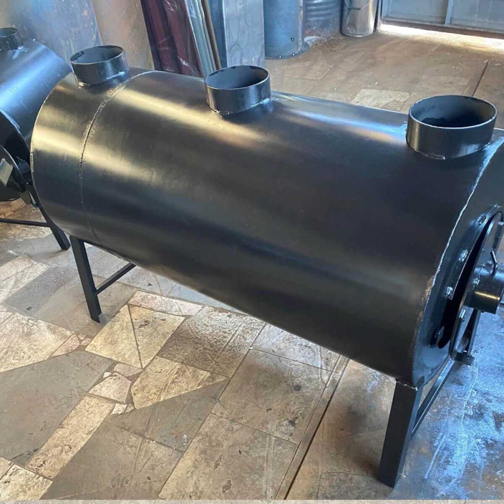 Піч буржуйка POLTAVKA Turbo 1000 м3. 5мм. З обдуванням