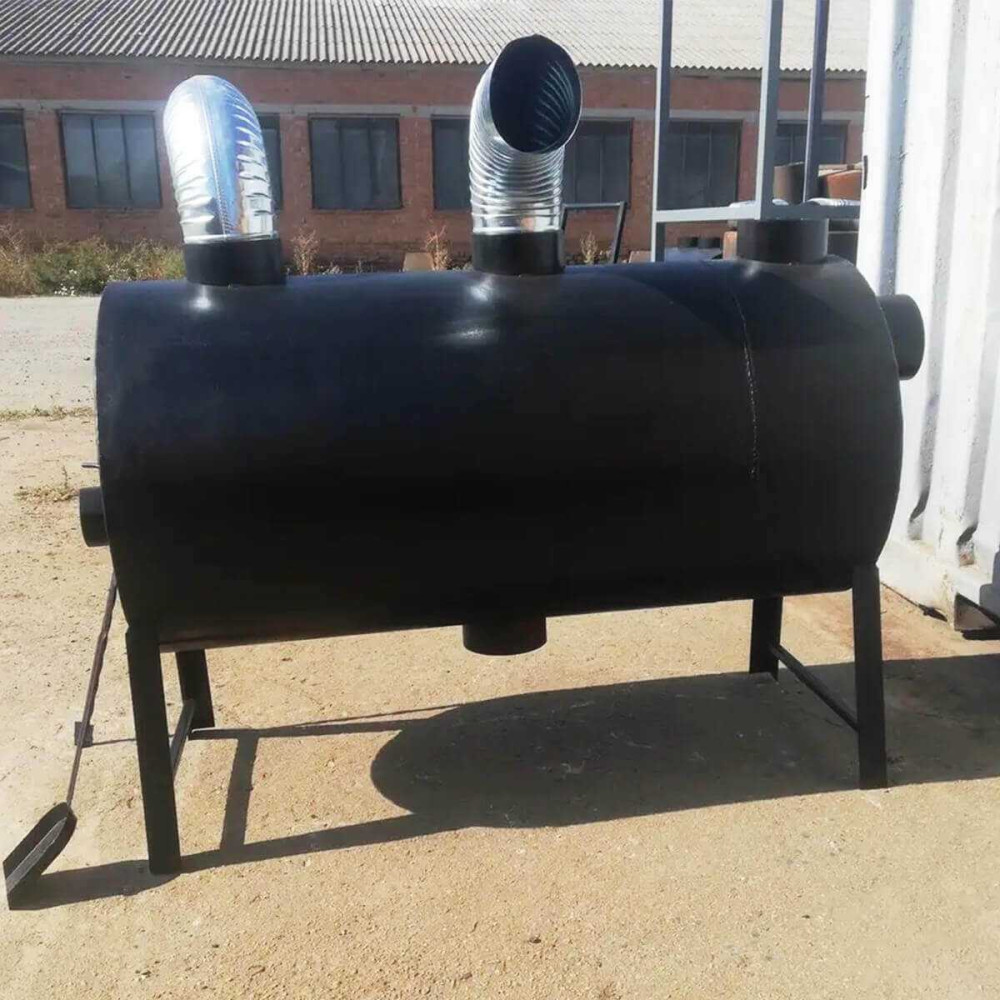 Піч буржуйка POLTAVKA Turbo 1000 м3. 5мм. З обдуванням