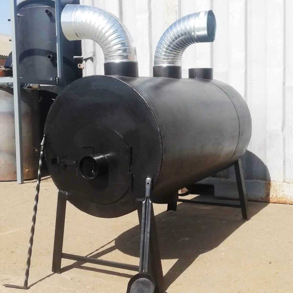 Піч буржуйка POLTAVKA Turbo 1000 м3. 5мм. З обдуванням