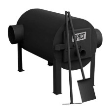 Піч буржуйка Брест 200 м3 з горизонтальним патрубком. 5 мм