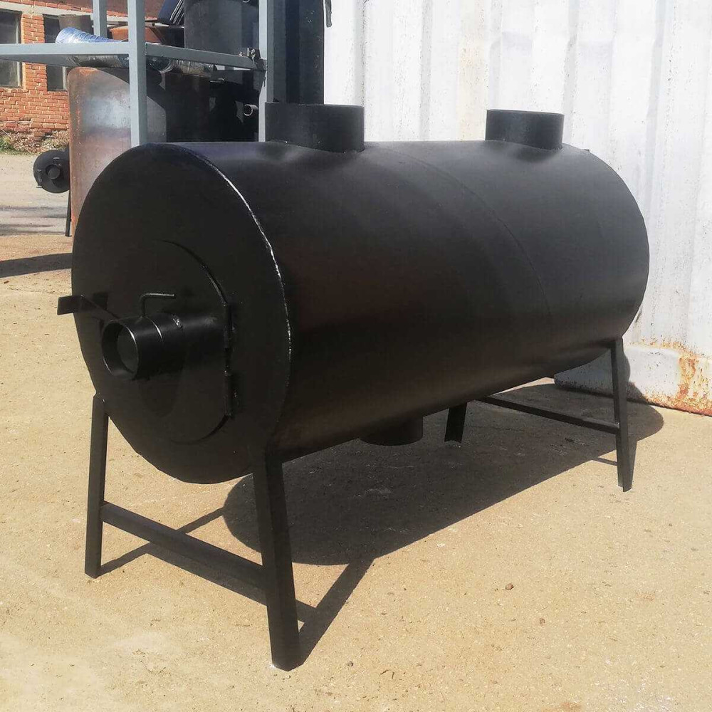 Піч буржуйка POLTAVKA Turbo 450 м3. 5мм. З обдуванням