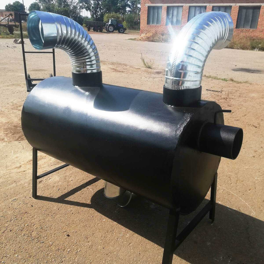 Піч буржуйка POLTAVKA Turbo 450 м3. 5мм. З обдуванням