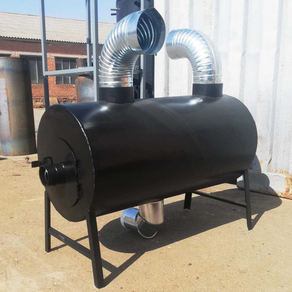 Піч буржуйка POLTAVKA Turbo 450 м3. 5мм. З обдуванням